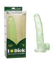 Naughty Bits I Leaf Dick Glow In The Dark Weed Leaf Dildo - £27.61 GBP