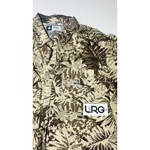 LRG Shirt Mens Medium Brown Camo Floral Leaves Breathable Lifted Researc... - $24.74