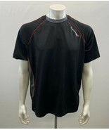 Dodge Men&#39;s Athletic Shirt Size Large Black Red Short Sleeve Polyester  - $11.86