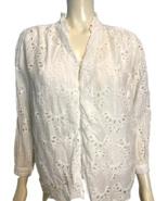 Catherine Malandrino White Lace Long Sleeve Top with Cami size L - $92.07 CAD