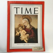 VTG Time Magazine December 29 1947 Madonna &amp; Child by Alesso Baldovinetti - £9.83 GBP