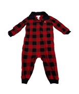 Ralph Lauren Baby Boys Red &amp; Black Buffalo Plaid Long Sleeve Romper 18M - $316.98 MXN