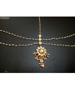 Kundan High Quality Jewelry Set Free Shipping Mang tikka Matha Patti Bri... - $23.35