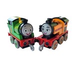 Thomas &amp; Friends Push Along Trains 2 pack w/ Percy &amp; Nia Fisher Price Ne... - $14.84