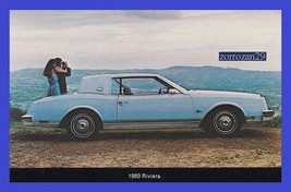 1980 BUICK RIVIERA COUPE CARTOLINA A COLORI VINTAGE - USA - ORIGINALE... - $8.65 CAD