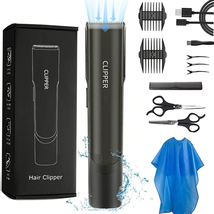 Cordless Professional Vacuum Hair Beard Clippers Trimmer for Men  Rechargeable  - £39.48 GBP