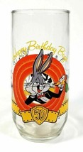 Bugs Bunny Glass 50th Anniversary Happy Birthday Drinking Clear Tumbler 16oz  - £9.71 GBP
