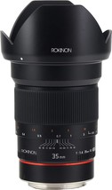 The Rokinon 35Mm F/1.44 As Umc Wide Angle Lens For Nikon With Automatic,... - $476.93