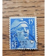 France Stamp Marianne 15fr Used 653 Circular Cancel - £0.78 GBP