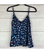 Eight Sixty Floral 100% Polyester Adjustable Tank Top Blouse Shirt Size ... - £12.73 GBP