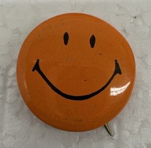 Smiley  Orange Happy Face Button Pin Back 1” - £11.72 GBP