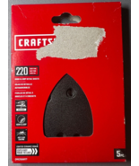 5 Pack Craftsman CMXZXGA9177 220 Grit Sanding Sheets Fits Detail Sander NEW - £11.85 GBP