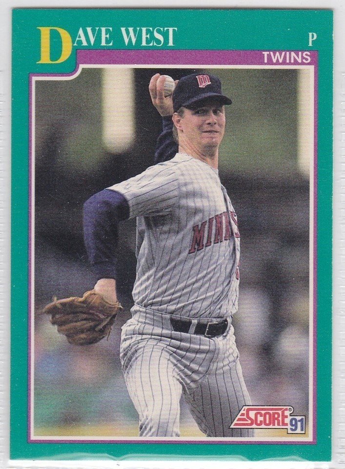 M) 1991 Score Baseball Trading Card - Dave West #158 - $1.97