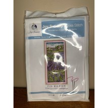 Joy Sunday Cross Stitch Kit 2224 Lavender Champaign Scenery Flower Fields Sealed - £11.39 GBP