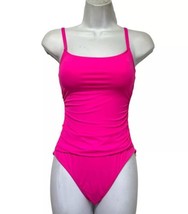 La Blanca pop Bright Neon Pink mio Swim Island Goddess One Piece Swimsui... - $44.54