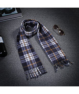 Autumn And Winter Black And White Plaid Plus-sized Thickening Thermal Me... - $10.12