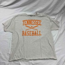 University of Tennessee Baseball Champion T-Shirt Gray Short Sleeve Extra Large - £14.31 GBP