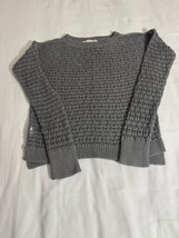 Ann Taylor LOFT Women’s Cotton Gray Long Sleeve Pullover Knit Sweater Si... - €14,39 EUR