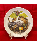 Vintage Halbert&#39;s Limited Edition Mother&#39;s Day plate Chipmunks and Trill... - $184.16 MXN