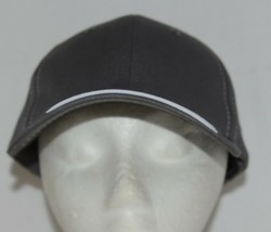 OC Sports BTP 100 Twill Cotton Cap Grey Visor Piping Accent White Adult - £10.22 GBP