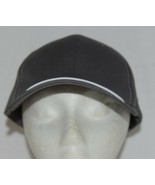 OC Sports BTP 100 Twill Cotton Cap Grey Visor Piping Accent White Adult - £10.38 GBP