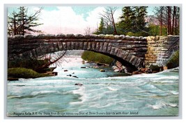 Goat Island Stone Arch Bridge Niagara Falls New York NY  UNP DB Postcard N23 - $2.92