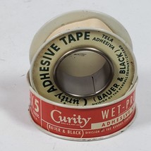 Vintage Curity Tape Advertising in Metal Container FOR COLLECTING - £10.10 GBP