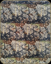 CAMO CAMOUFLAGE WOODS Luxury Soft Warm Baby Wrap Throw Blanket Apx 40 in x 50 in