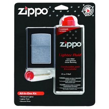 Zippo All-in-One Gift Set with Windproof Lighter (Silver) - £36.86 GBP