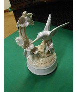 Outstanding Musical Porcelain HUMMING Bird with Flowers - £11.35 GBP