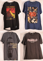 Lot of 4 Mens Vintage SS Graphic Print T-Shirts Multicolor - £38.72 GBP