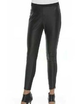Womens Pants Fx Leather Black Metaphor Skinny Leggings $50 NEW-size XL - £18.68 GBP