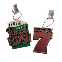 Midwest CBK Ornament Casino Gambling Resin Christmas Lot of 2 NWT - £9.04 GBP