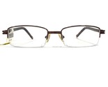 Reality R3722 BROWN/TORTOISE Eyeglasses Frames Rectangular Half Rim 53-1... - £21.89 GBP