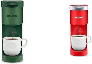 Keurig K-Mini Single Serve Coffee Maker, Evergreen &amp; K-Mini Single Serve K-Cup P - £236.65 GBP