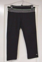 Lukka Active Capri Legging Charcoal/Green Women&#39;s Sz S-L NWT Great Quali... - $16.02