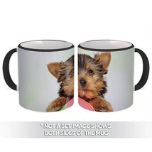 Yorkshire : Gift Mug Pet Animal Puppy Dog Terrier Ball Cute Funny - £12.55 GBP