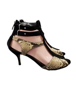 Gianvito Rossi Python &amp; Suede Sandals Sz 38.5/ US 8.5 - £109.05 GBP