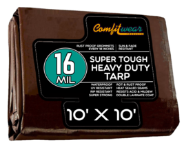 COMFITWEAR 16 MIL Heavy Duty Tarp Super Heavy Duty Tarp Cover Multi-Purpose - $344.94 MXN+