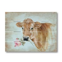 New Cow Miss Moo Wood Pallet Art Print - $28.00