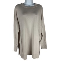 Eileen Fisher Womens Size M Beige Organic Cotton Sweater - £24.94 GBP