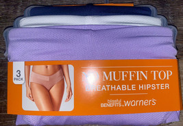 Warner&#39;s Womens Hipster Underwear Panties Polyester Breathable 3-Pair (D) ~ M/6 - $22.02