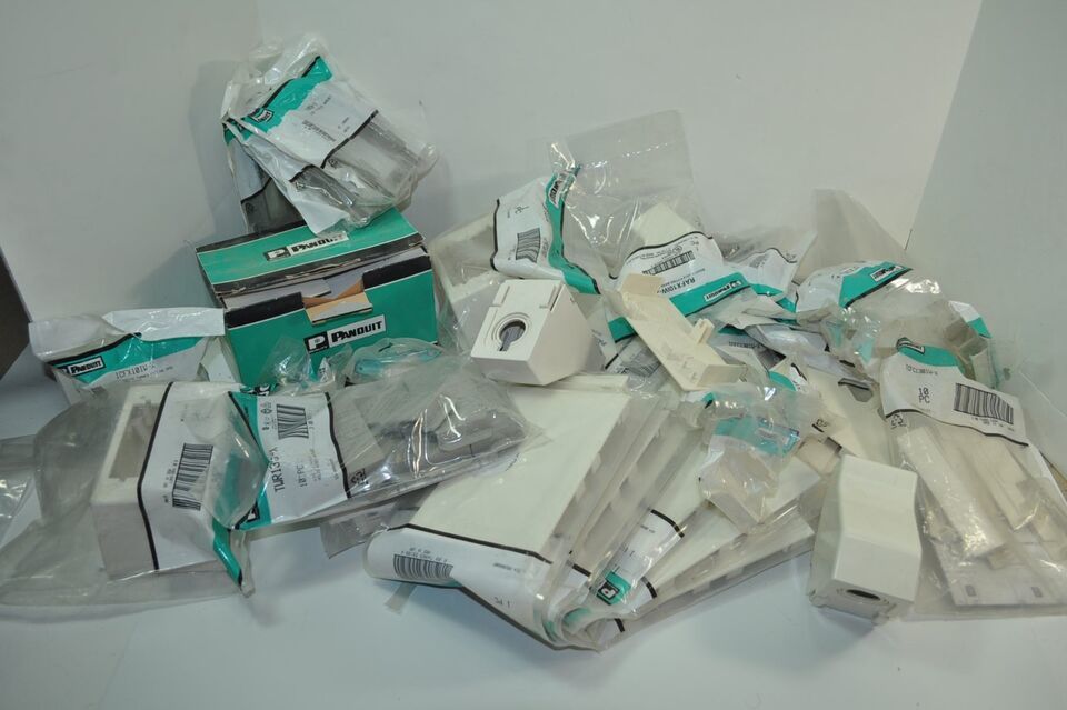 NEW  HUGE Lot of Panduit Pan-Way Fittings/Part/Covers/Brackets/Retainers... - $121.59