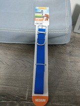 Dog Collar, Ruffin&#39; It Medium Dog Soft &amp; Strong Collar 17- 20&quot; Blue Nwt - £11.77 GBP