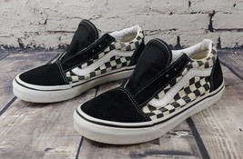 Vans Old Skool Black Checkered Sneakers Kids Size 3.0  721356 - $21.99