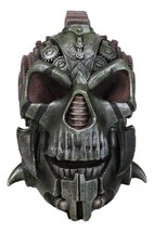 Steampunk Diesel Punk Machina Android Gearwork Robotic Cyborg Skull Figurine - £32.96 GBP