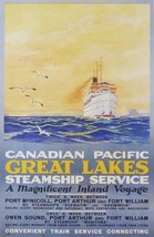 Canadian Pacific - Great Lakes Steamship Service - Framed Picture - 11&quot; x 14&quot; - £25.53 GBP