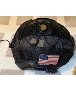 ZornRC Tactical Fast Paintball Airspft Helmet. Removable Patch Flags. Pi... - $36.00
