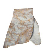 2 pcs authentic Aurora Salmon Skins Hide Leather Lifted Scales Brown - $368.88 MXN