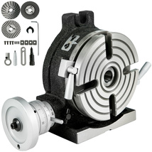 VEVOR Rotary Table, Horizontal Vertical, 6Inch, MT-2, Indexing Plate Set - $179.90
